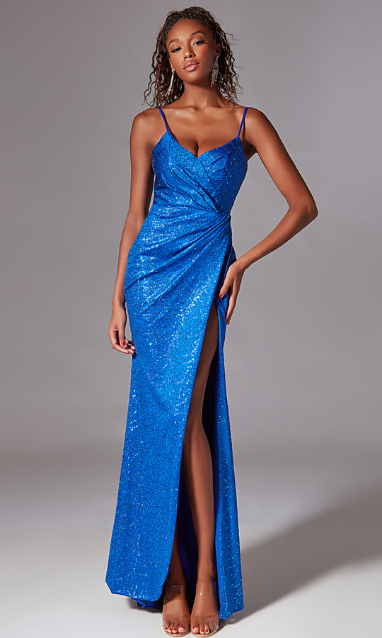 Aerie Couture 245 - Glitter Power-Jersey Gown with Lace-Up Back