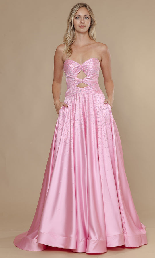 Poly USA 25130 - Cutout Sweetheart Prom Dress with Pockets