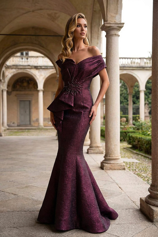 Terani Couture 251E4201 Ruffled Peplum Dress