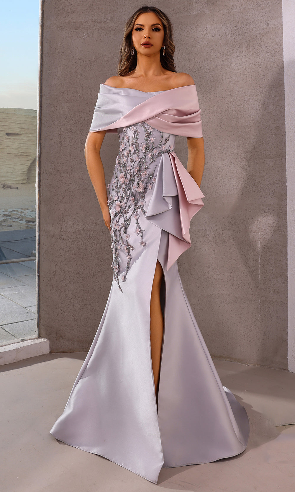Terani Couture 252M5324 - Long Mikado Mermaid Dress