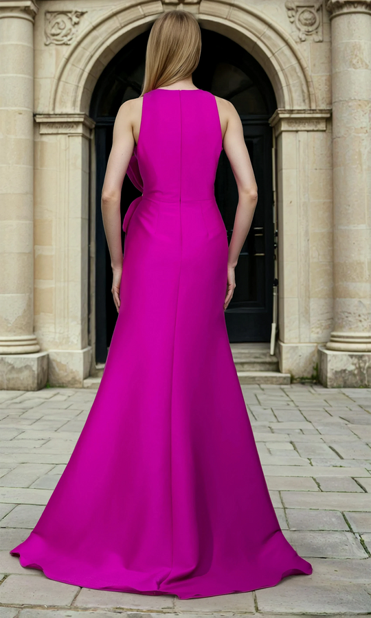 Janique 2603 - Ruffled Sleeveless Mermaid Evening Dress
