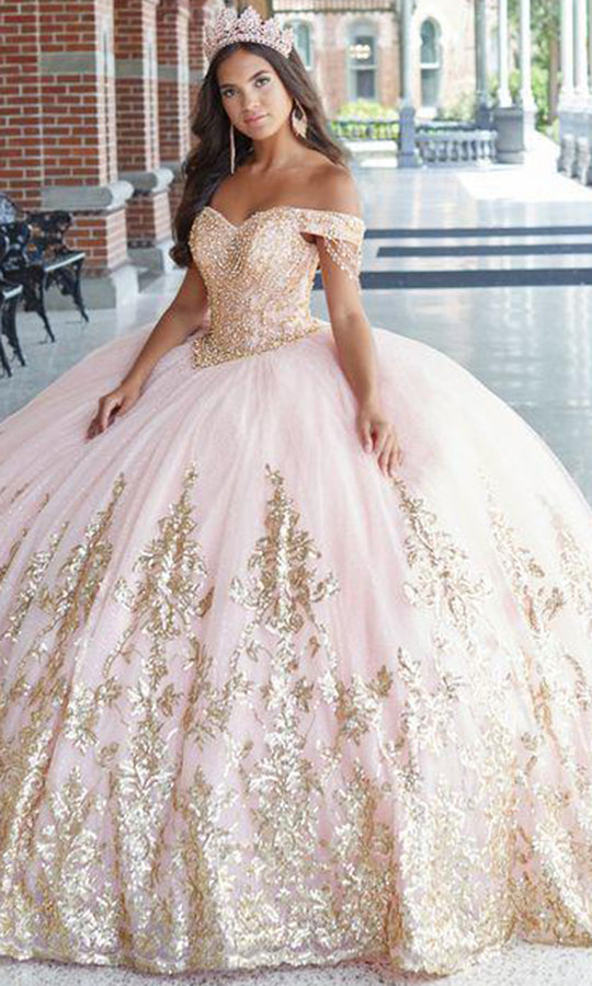 Quinceanera Collection 26044 - Beaded Basque Quinceanera Dress