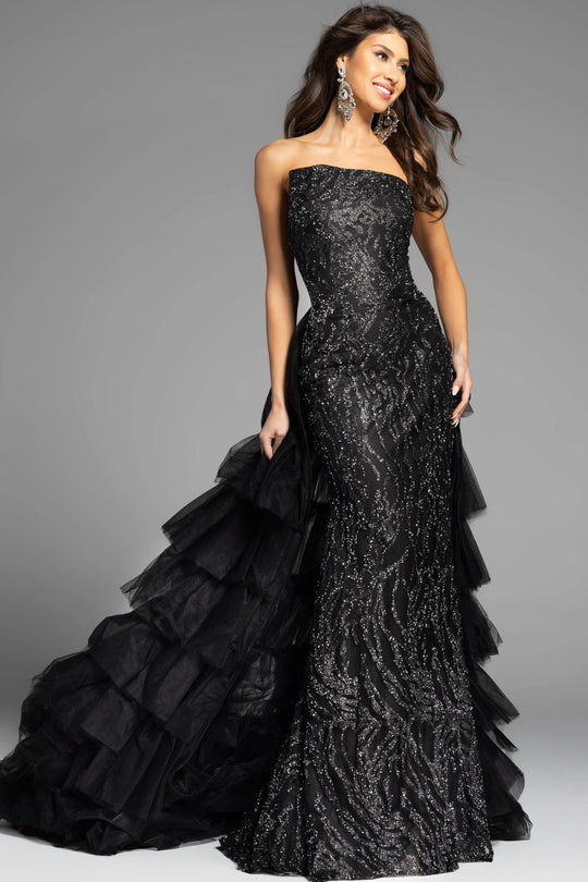 Jovani 26119 - Glitter Fitted Prom Dress