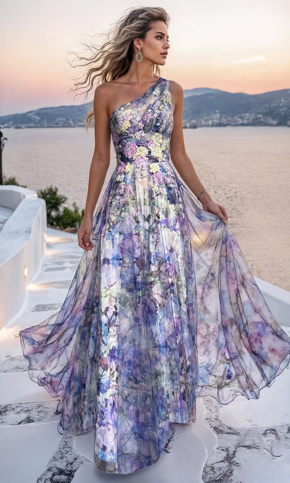 Terani Couture 261P6696 Blue/Purple Prom Gown