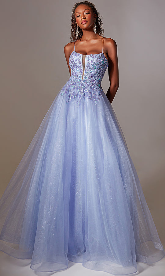 Aerie Couture 265 - Floral Applique A Line Gown