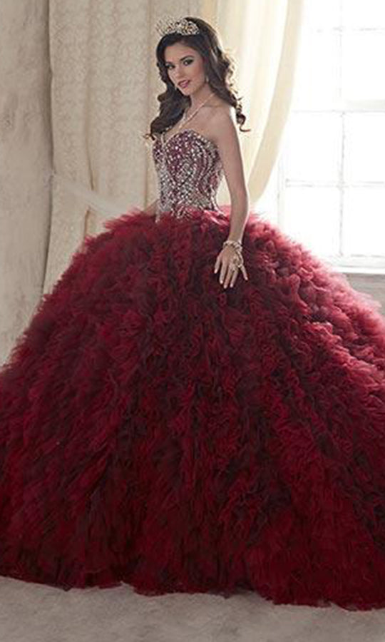 Quinceanera Collection - 26838 Bejeweled Strapless Sweetheart Ballgown