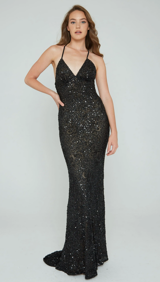 Aleta Couture 274 - Empire Sheath Evening Dress