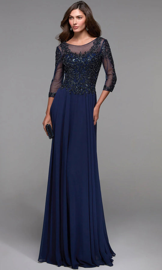 Alyce Paris 27502 - Embellished Scoop Neck Formal Dress
