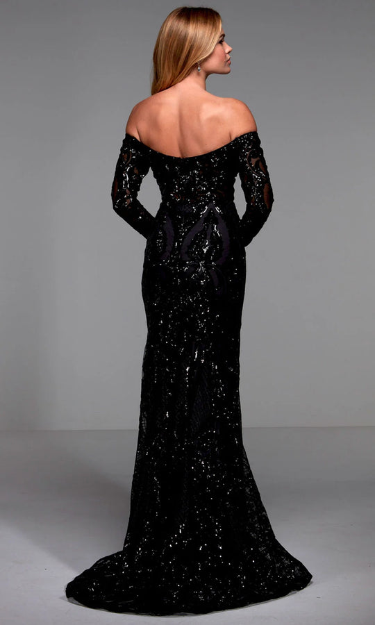 Alyce Paris 27544 - Sequin Off Shoulder Sheath Gown