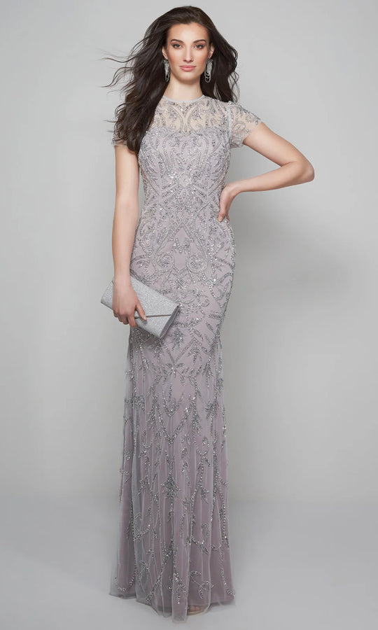 Alyce Paris 27607 - Beaded Tulle Illusion Neckline Gown