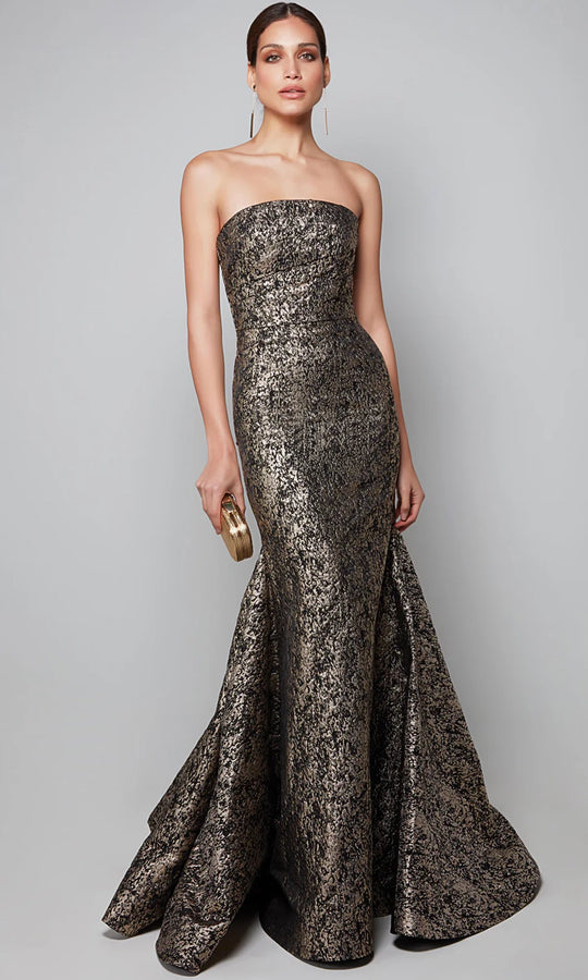 Alyce Paris 27621 - Mermaid Skirt Strapless Jacquard Dress
