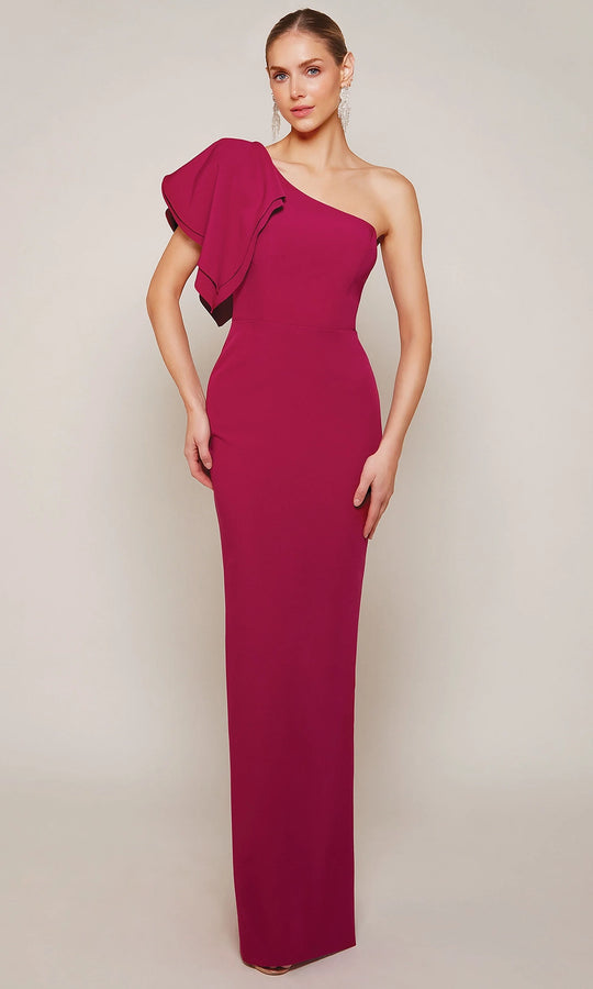 Alyce Paris 27644 - Ruffled One Shoulder Fitted Gown