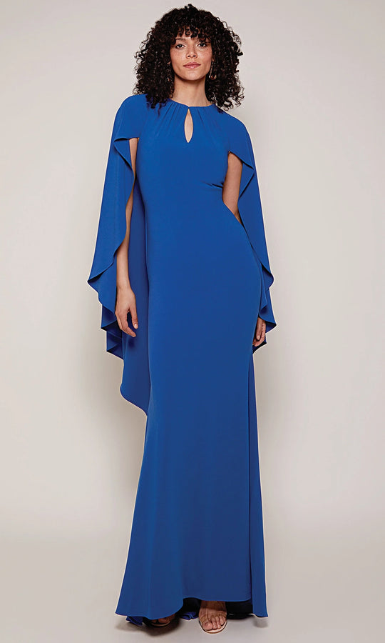 Alyce Paris 27683 - Keyhole Neckline Cape Sleeve Formal Gown