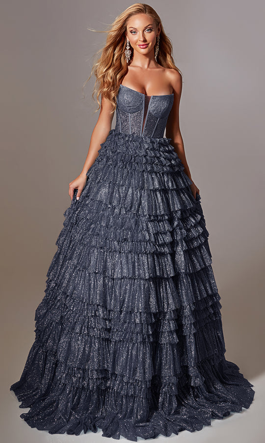 Aerie Couture 276 - Strapless Gown with Ruffle Skirt