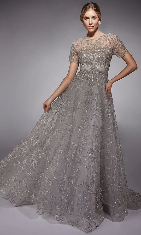 Alyce Paris 27726 - Sequin Glitter Tulle A-line Dress