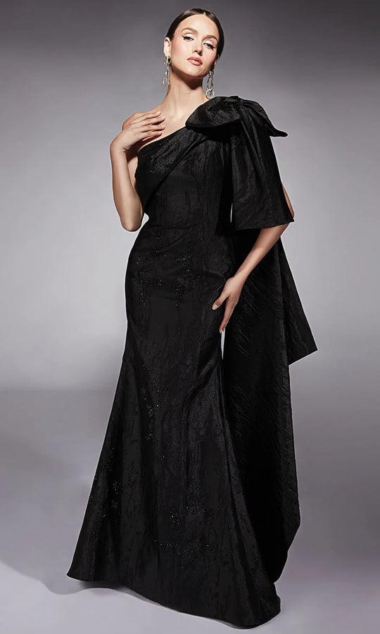 Alyce Paris 27731 - One Shoulder Bow Sheath Dress