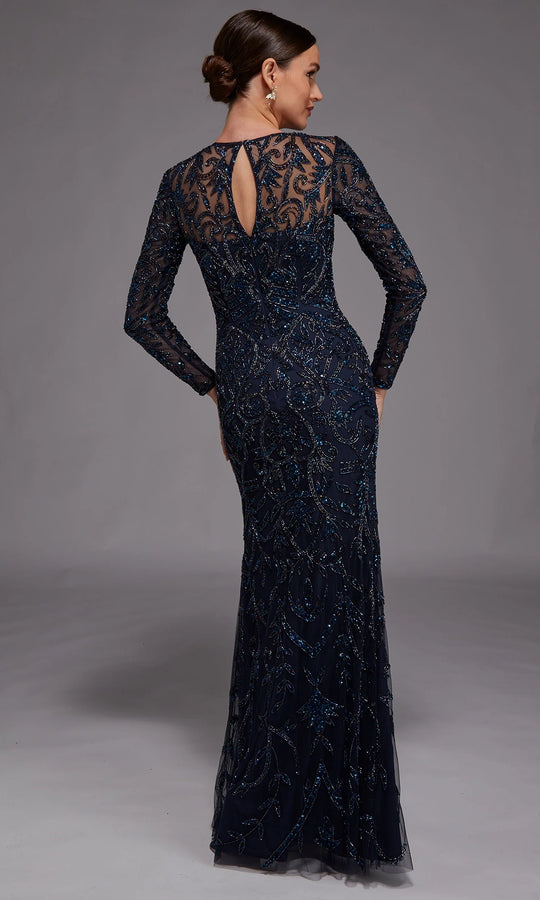 Alyce Paris 27778 - Beaded Illusion Sleeve Formal Gown