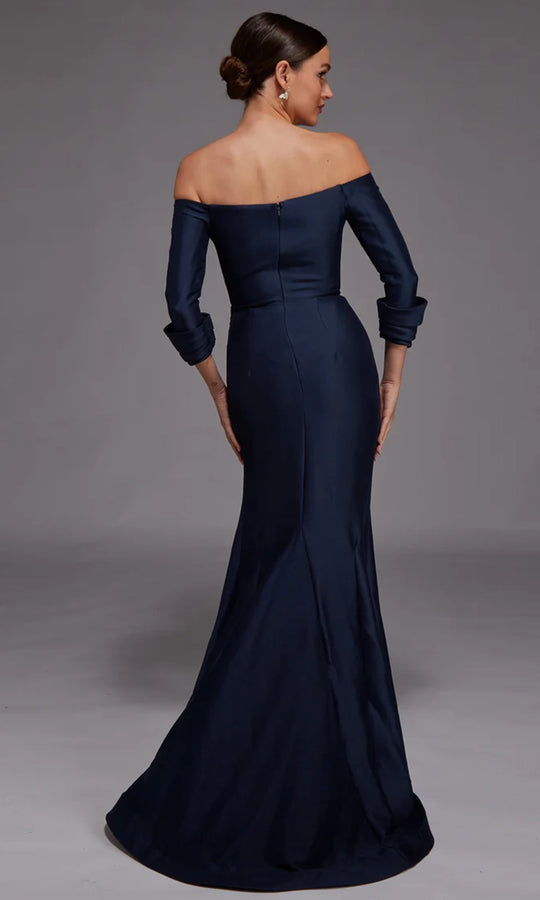 Alyce Paris 27782 - Off Shoulder Gown with Cuffed Sleeves