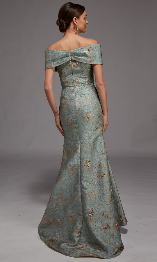 Alyce Paris 27802 - Jacquard Off Shoulder Mermaid Gown
