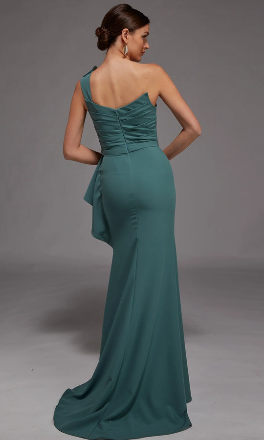 Alyce Paris 27812 - One Shoulder Draped Waist Gown