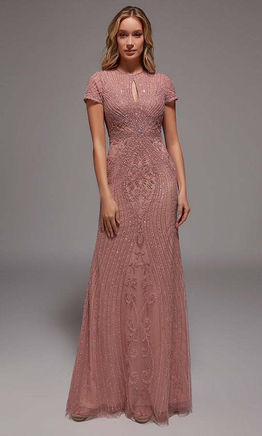 Alyce Paris 27823 - Beaded Illusion Long Sheath Gown