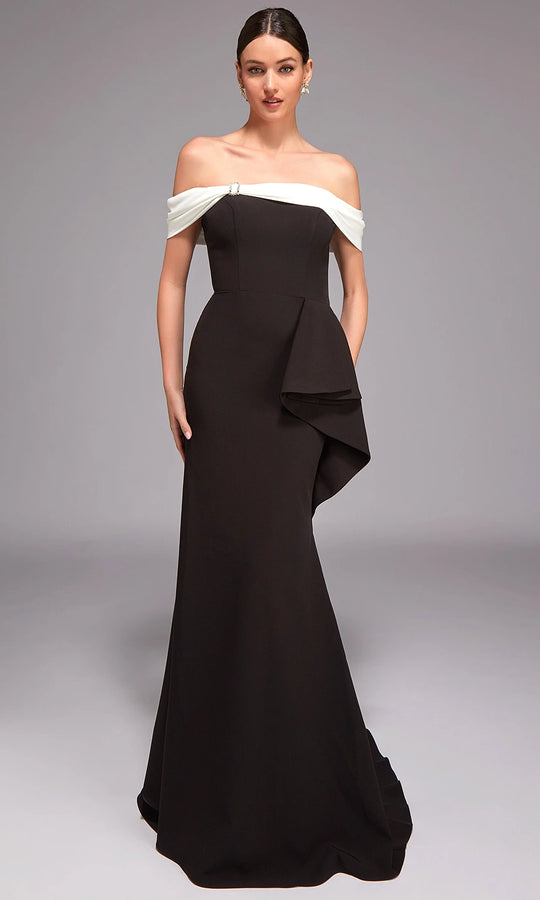 Alyce Paris 27877 - Off Shoulder Ruffle Evening Gown