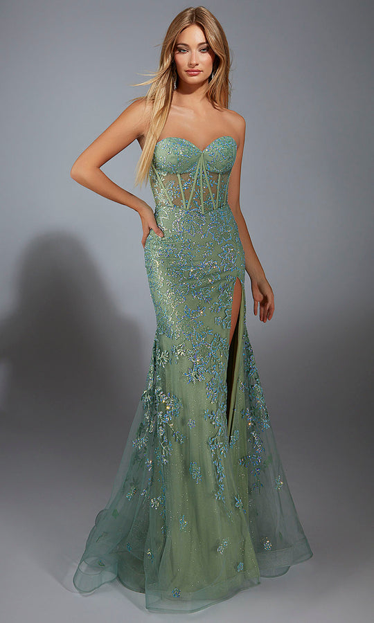 Aerie Couture 289 - Beaded Mermaid Gown with Slit