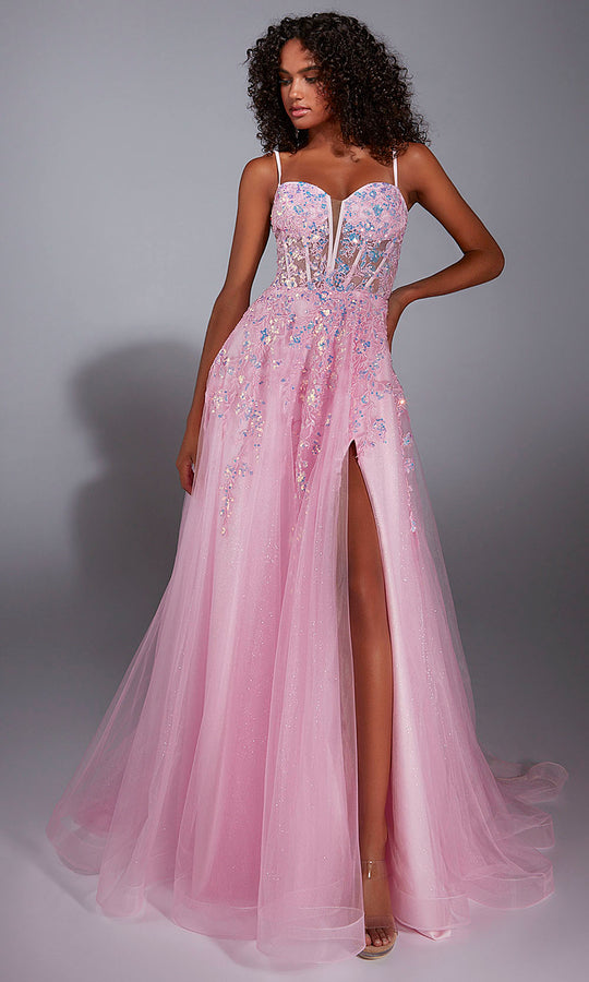 Aerie Couture 299 - Floral Bodice Gown With Layered Skirt