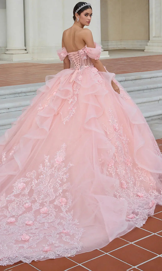Ashley Lauren 30121 - Illusion Bodice Embroidered Sweetheart Gown