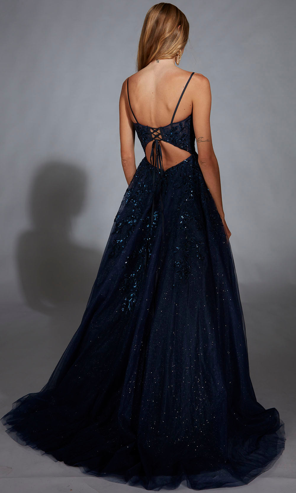 Aerie Couture 302 - Long Glitter Tulle/Lace A-line Dress