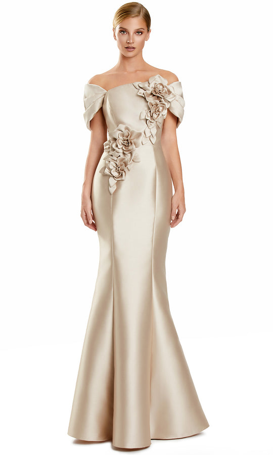 Alexander by Daymor 3152F25 - Floral Embellished Mermaid Evening Gown