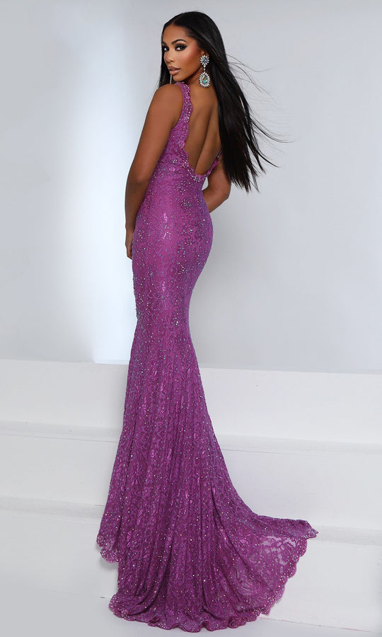 Johnathan Kayne 3209 - Lace Beaded Mermaid Evening Gown