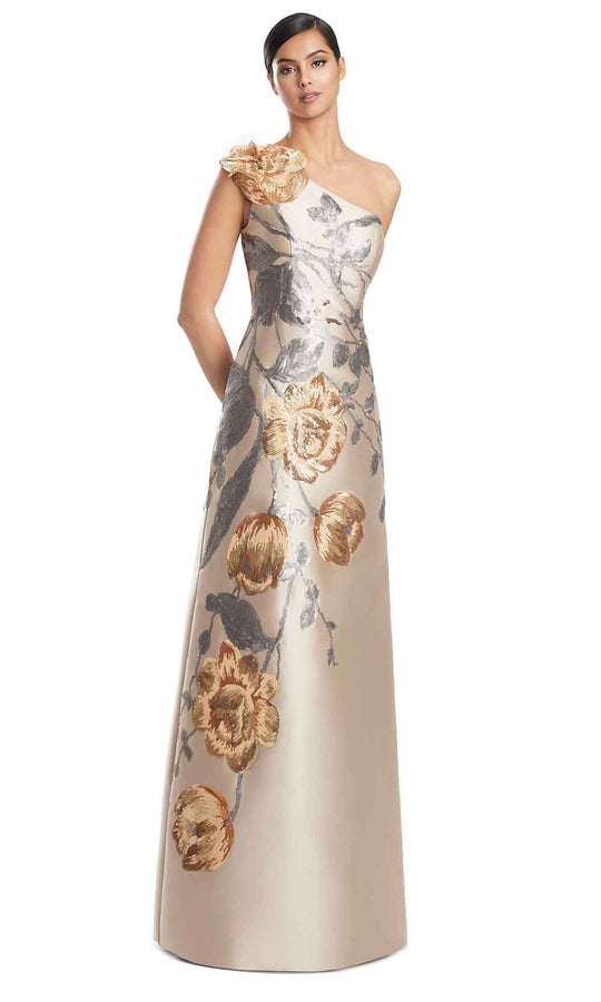 Alexander by Daymor 3238S26 - One Shoulder Floral Gown