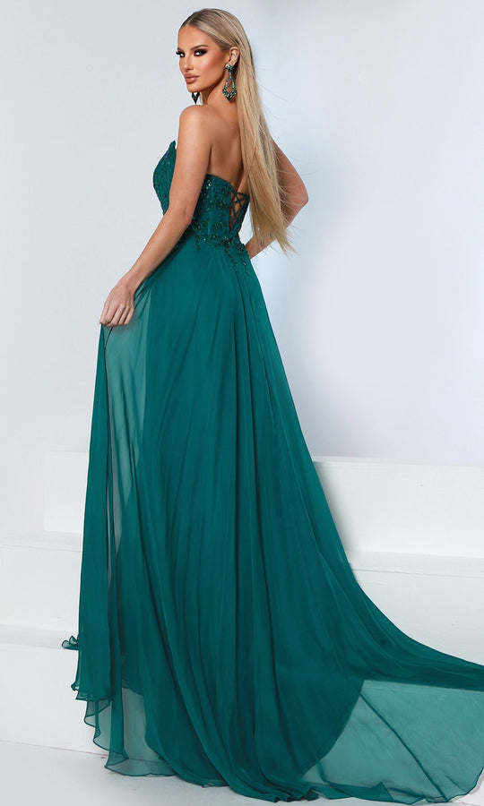 Johnathan Kayne 3256 - Sequin Corset A-Line Prom Dress