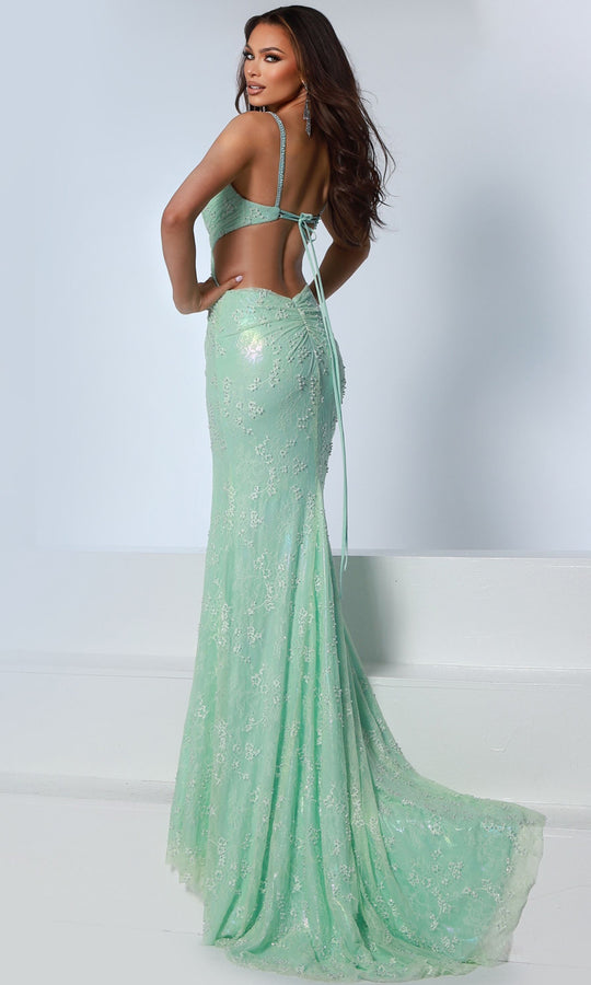 Johnathan Kayne 3262 - Pearl Beaded Lace Mermaid Gown