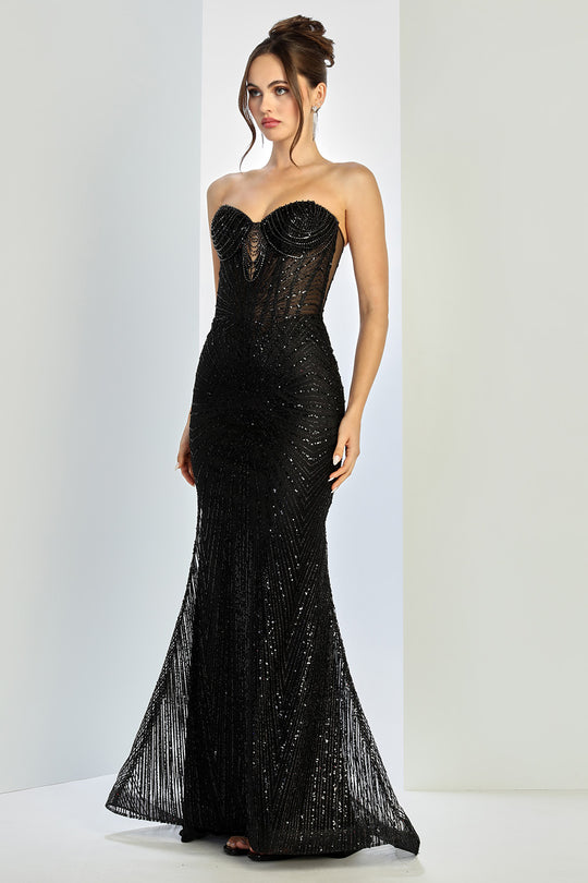 Adora Design 3263 - Beaded Sweetheart Mermaid Prom Gown