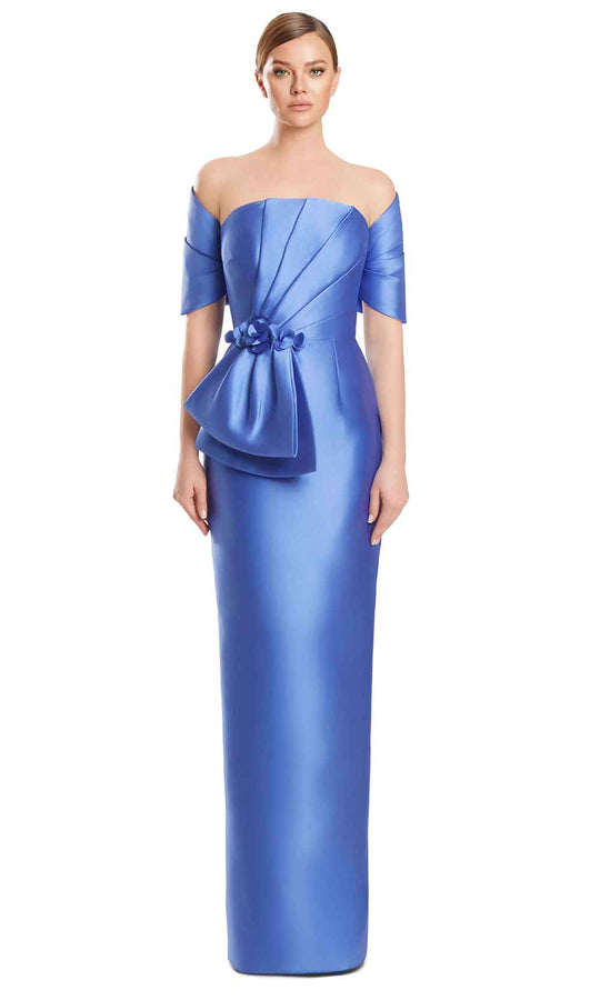 Alexander by Daymor 3271S26 - Off Shoulder Pleated Gown