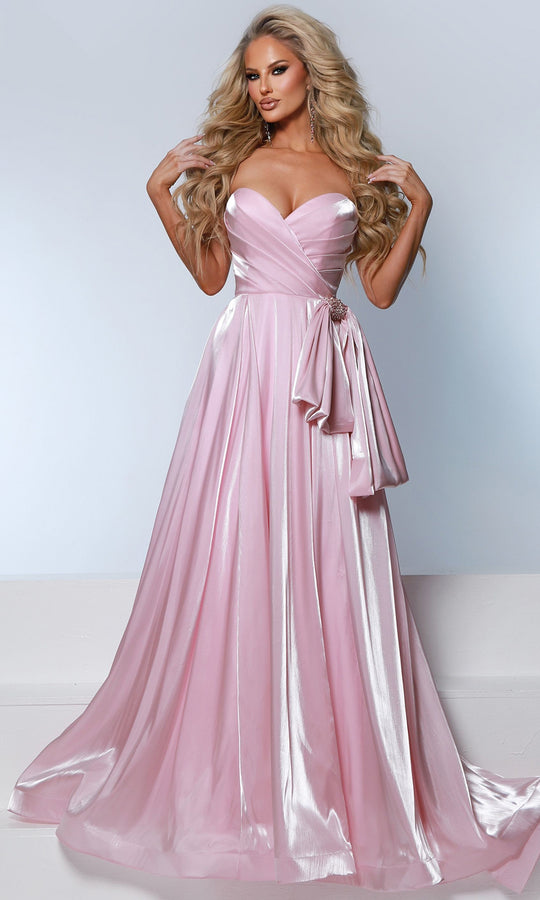 Johnathan Kayne 3272 - Strapless Sweetheart Organza Evening Gown