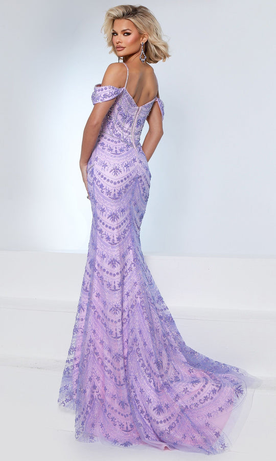 Johnathan Kayne 3273 - Embellished Shoulder?Drape Evening Dress