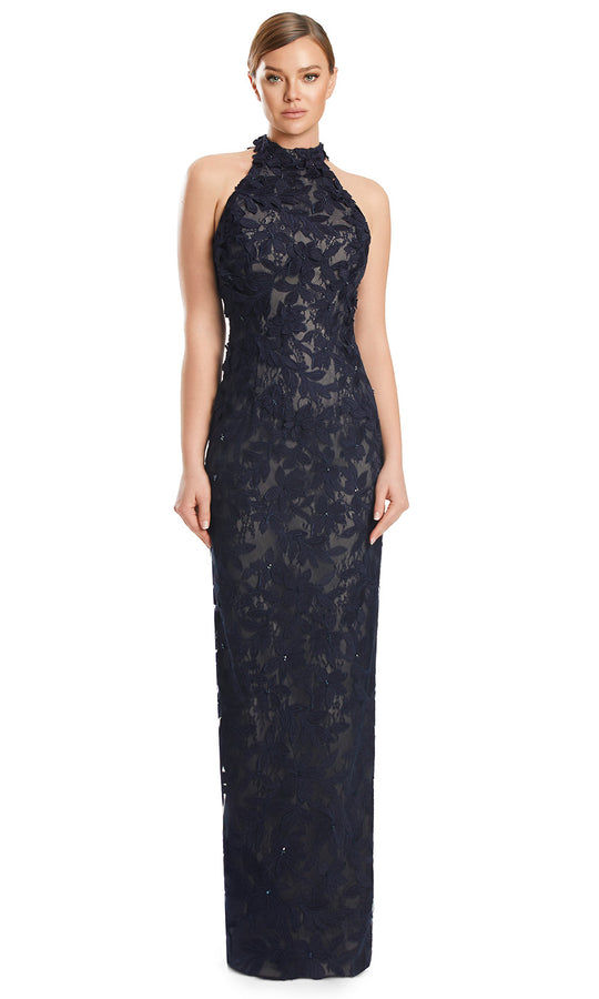 Alexander by Daymor 3277S26 - Halter Lace Evening Gown