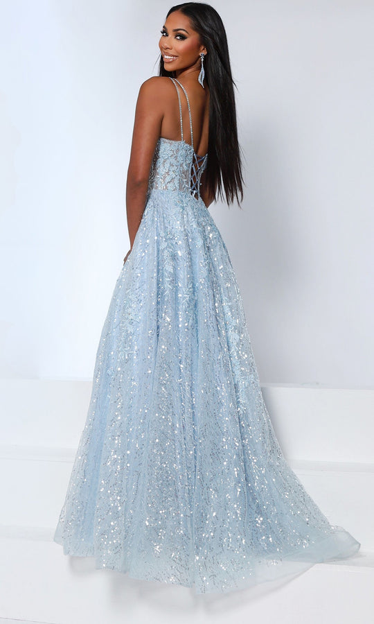 Johnathan Kayne 3277 - Sequin Lace Corset A Line Gown