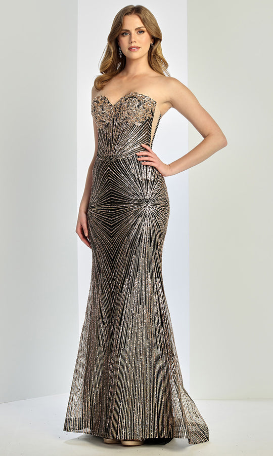 Adora Design 3279 - Shimmering Applique Sweetheart Fitted Gown
