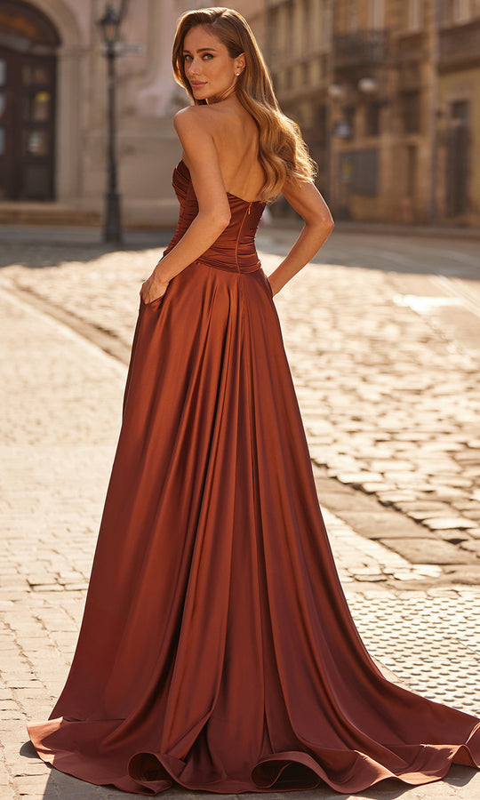 La Femme 33417 - Sweetheart Ruched A-Line Gown