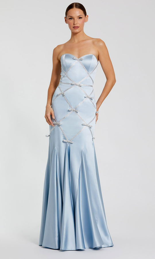 Mac Duggal 37000 - Strapless Bow Embellished Gown