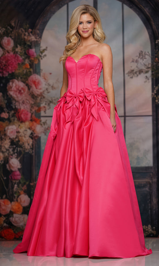 Colors Dress 3739 - Bow Accent Sweetheart A-line Gown