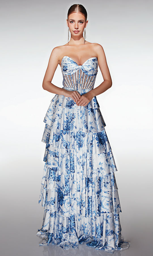 Aerie Couture 374 - Strapless Sweetheart Tiered Ruffle Gown