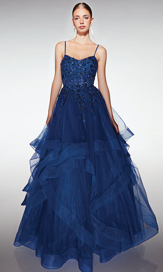 Aerie Couture 380 - Beaded Ball Gown With Lace Up Back