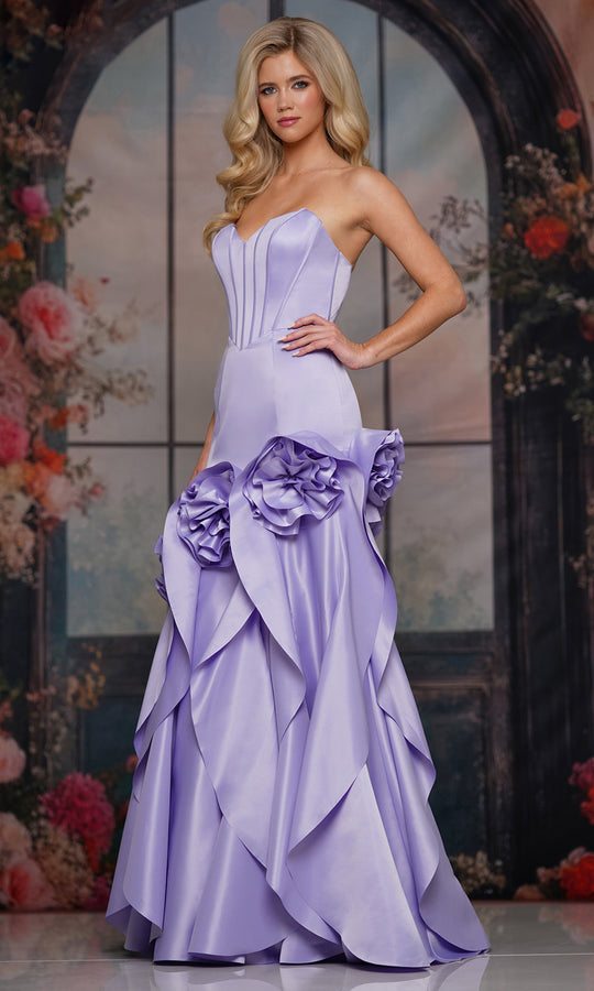 Colors Dress 3880 - Strapless Sweetheart Gown with Cascading Ruffle
