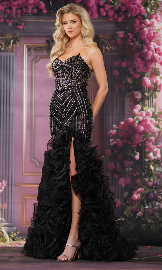 Colors Dress 3885 - Strapless Trumpet Gown with Ruffle Skirt