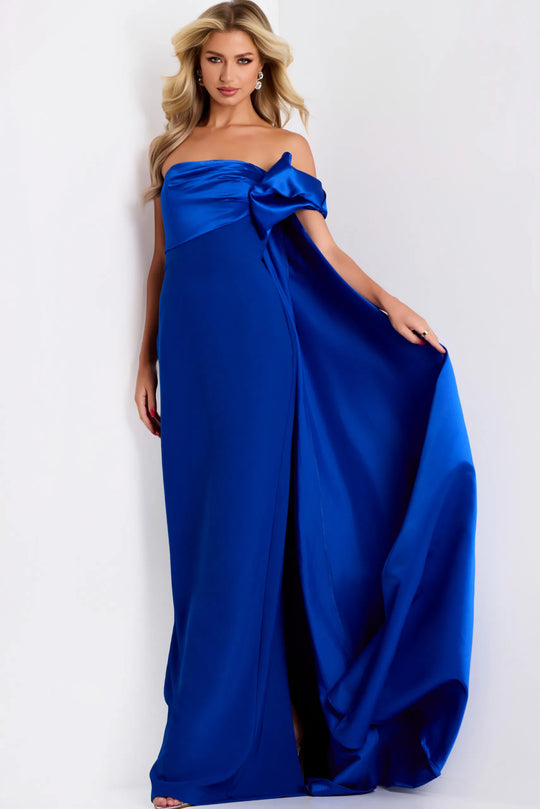 Jovani 38864 - One-Shoulder Column Prom Gown